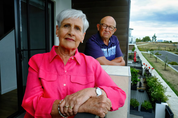 Rivervue residents Cheryl and Stan Korkliniewski are now in temporary accommodation.