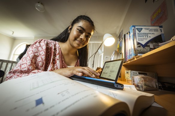 Aakriti Malhotra, dux of select-entry state school Suzanne Cory High School.