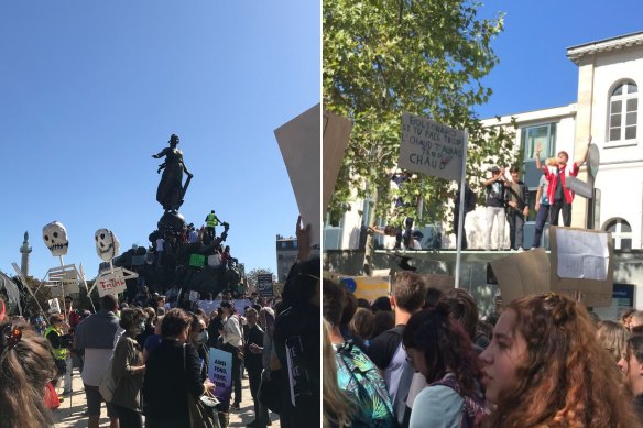 One of several climate strikes in Paris, in September 2019.