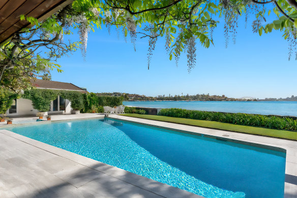 The Dan family’s beachfront estate in Rose Bay is set across three titles totalling 3000 square metres.