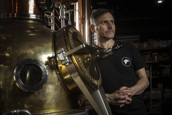 Patient Wolf Distilling Co. founder Dave Irwin said the federal government’s excise remission scheme is a disincentive to grow his business.