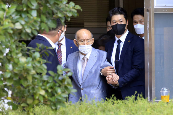 Chun Doo-hwan, pictured in August, died after suffering a heart attack at his home.