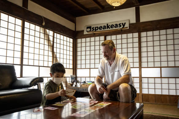 Kav, who has not seen his daughter in more than three years, teaches English in his local village. 