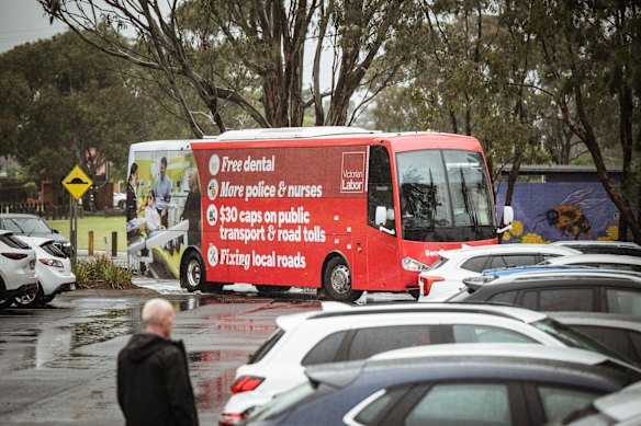 Ben Carroll’s ‘big red bus’ is set to tour the state ahead of the Victorian election on November 28.
