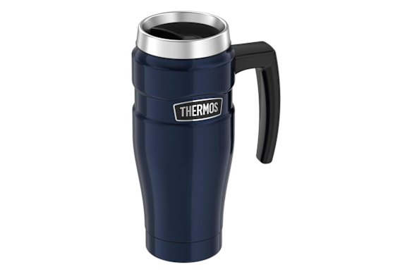 Thermos Stainless king vacuum insulated travel mug.