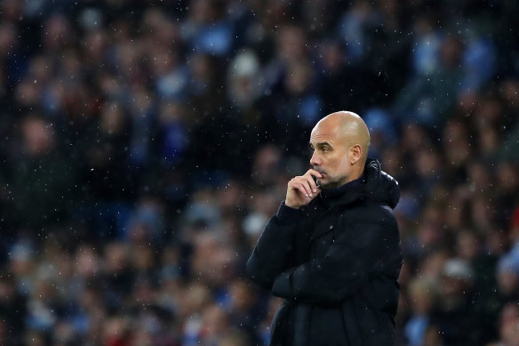 City manager Pep Guardiola confused some with his team selection.