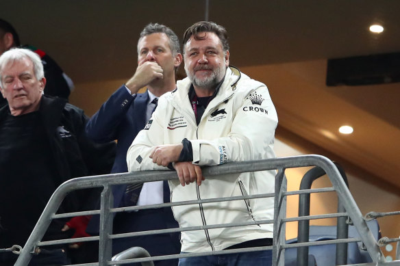 South Sydney co-owner Russell Crowe.