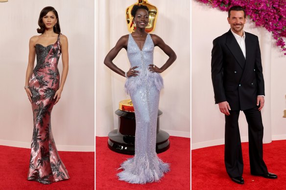Best dressed: Zendaya in Armani Prive; Lupita Nyong’o in Armani Prive; Bradley Cooper in Louis Vuitton.