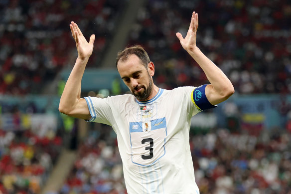 Uruguay captain Diego Godin.