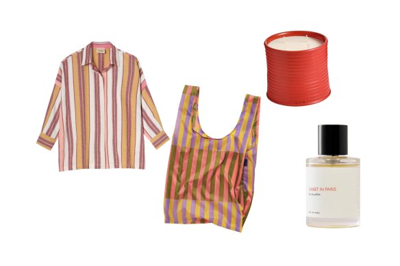 “Cronos” shirt; bag; “Tomato Leaves” candle; “Sunset in Paris” EDP .