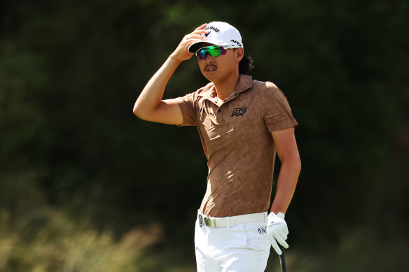 Min Woo Lee during his final round at The Australian.