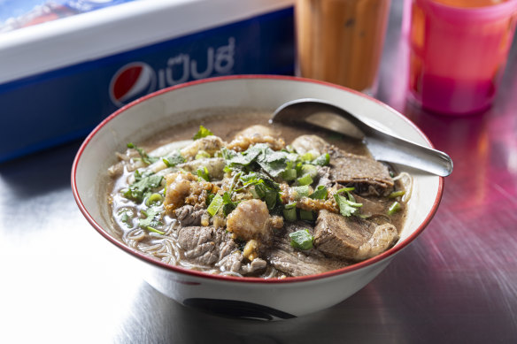 The famous boat noodles bring the queues ($14.90).