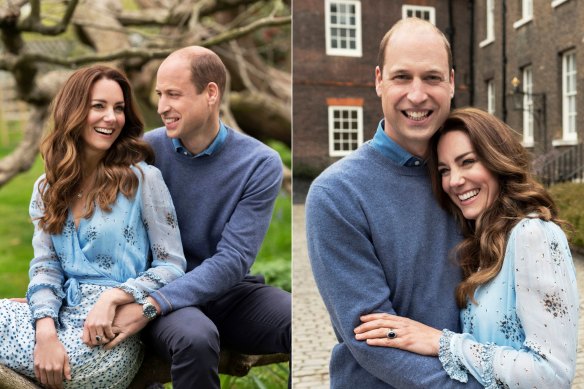 Two portraits of William and Catherine released this week for their 10th wedding anniversary.