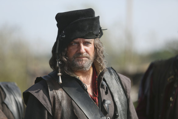 Hugh Bonneville in the whimsical musical drama Galavant.