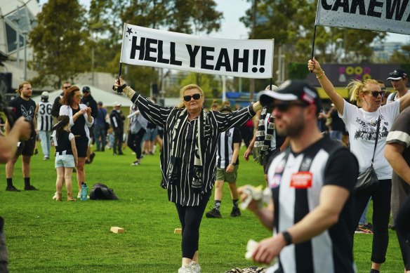 One fan sums up the feeling of Pies’ supporters.