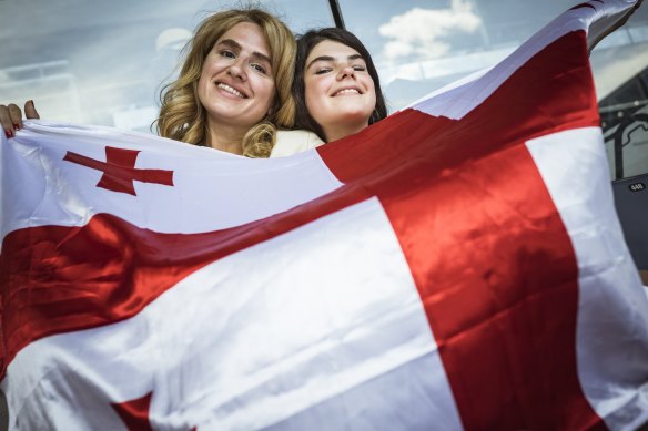 Mariam Katsitadze and her daughter Nila Tavadze.