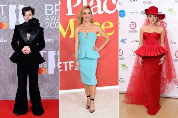 Celebrities Wearing the Peplum Trend