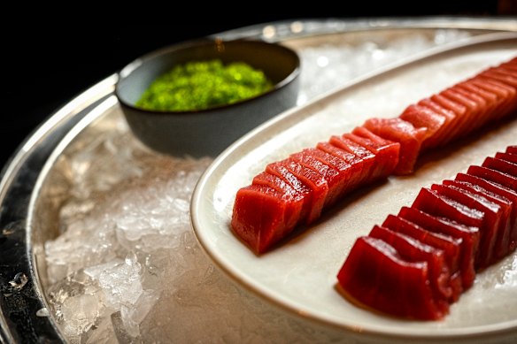 The sashimi buffet at Collins Kitchen at the Grand Hyatt.