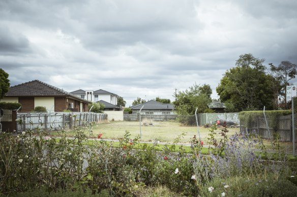 A vacant parcel of land in Sunshine.