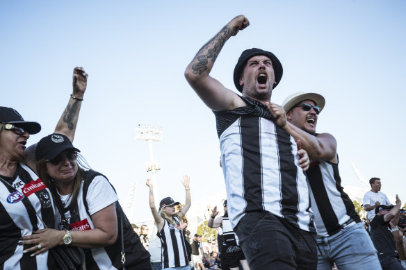 Olympic Park erupted on the final siren.