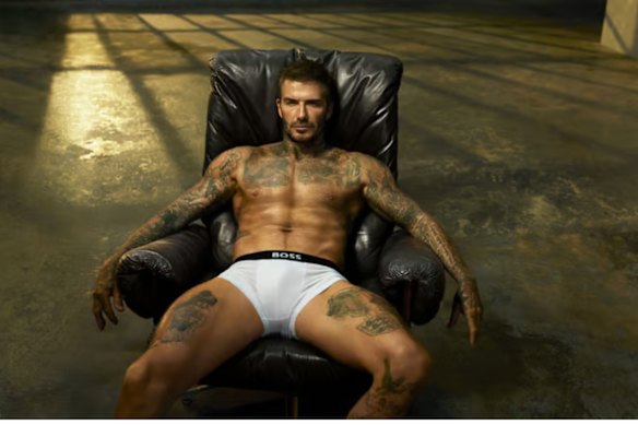 David Beckham for Boss One underwear photographed by Mert & Marcus.