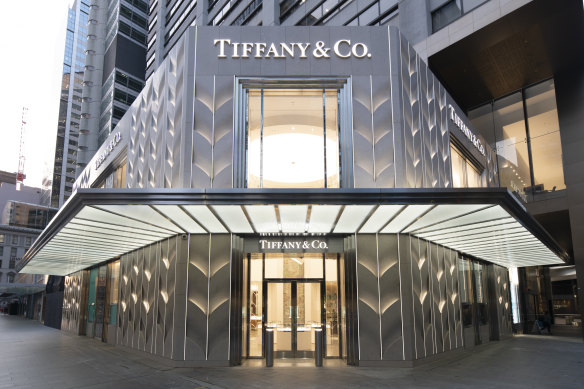 Tiffany & Co's new flagship store at 175 Pitt Street. 