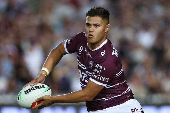 Manly Sea Eagles five eighth Josh Schuster.