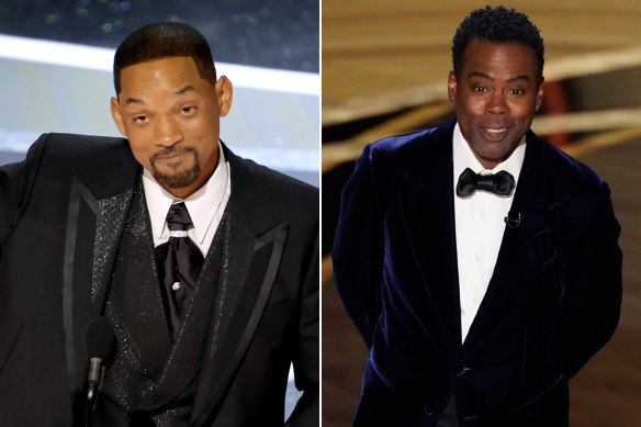 Will Smith and Chris Rock at 2022 Oscars.