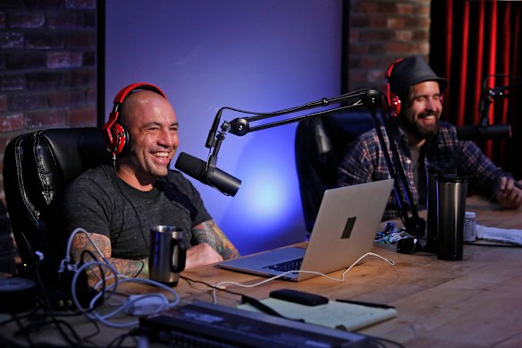Wildly successful podcaster Joe Rogan has become a model for countless imitators. 