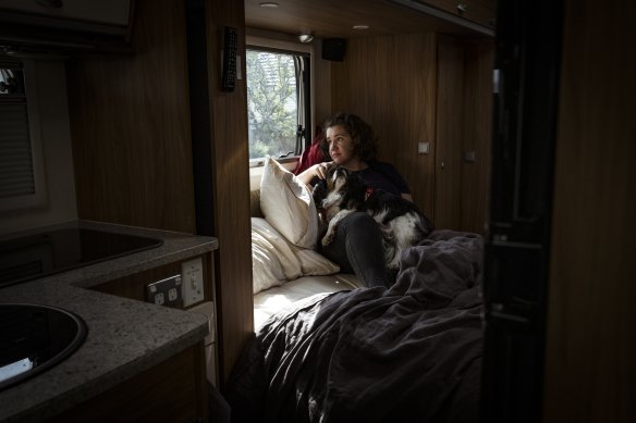 Diana McLaren came to Melbourne in a campervan to try to find a rental.