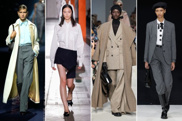 Back to work on the Milan runway. Fendi, Prada, Max Mara and Emporio Armani.