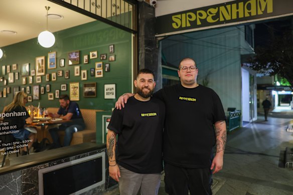 Sippenham co-owners Stephen Mandis (left) and Nicholas Giannopoulos.