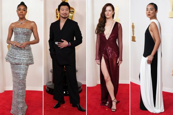 Best dressed: Gabrielle Union-Wade in Carolina Herrera; Simu Liu in Fendi; Grace Gummer in Gucci; Greta Lee in Loewe.