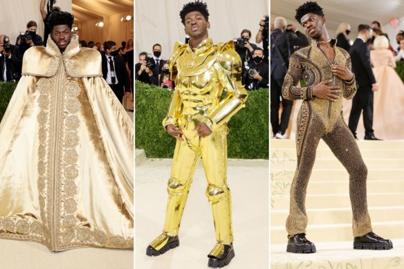 Queer and here: Lil Nas X’s red carpet transformation.