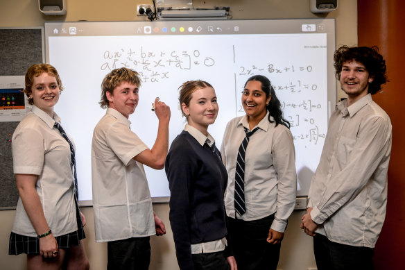 John Monash Science School students are bucking the national trend and excelling at maths.