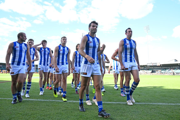North Melbourne have lost their past four matches.
