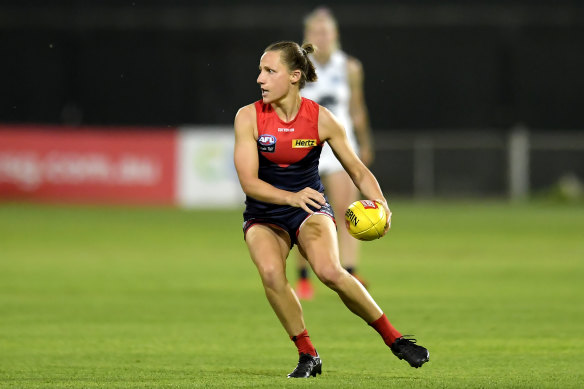 Karen Paxman in action during round six against Carlton in March. 