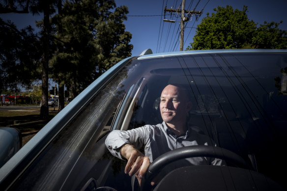 Electric Vehicle owner Chris Vanderstock.