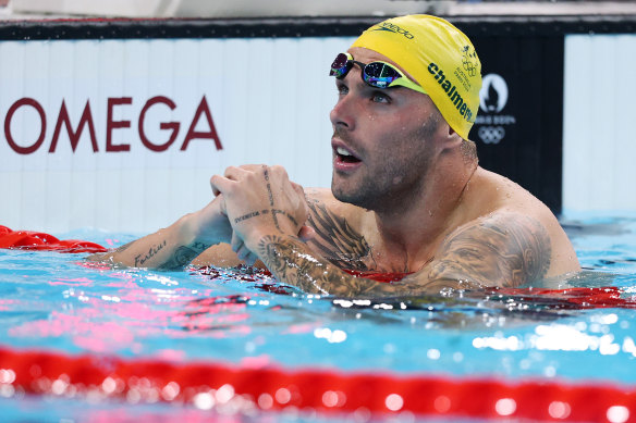Australian swimmer Kyle Chalmers won a silver medal in the 100m freestyle at the 2024 Paris Olympics.
