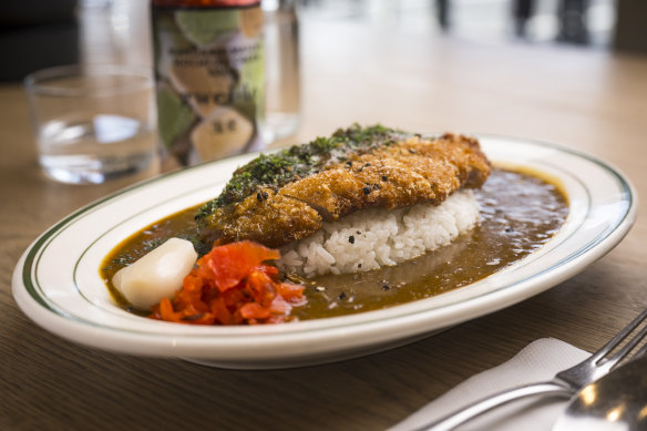 Pork katsu curry.