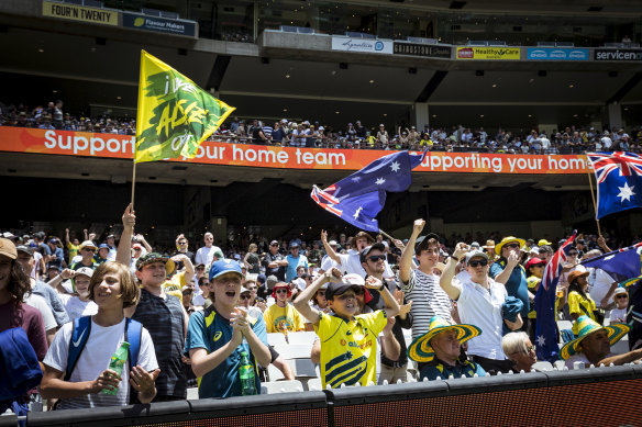The Victorian government now hopes to have large crowds at the Boxing Day Test, having changed strategy from seeking zero COVID cases before opening up. 