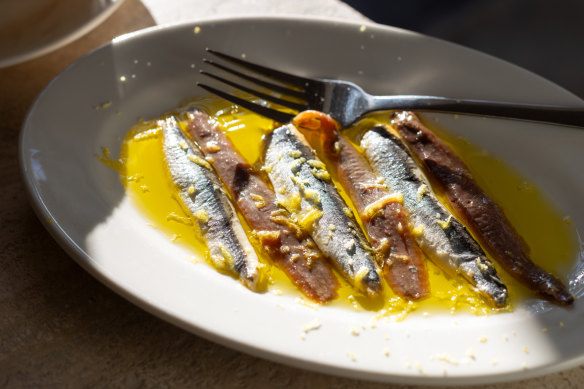 Go-to dish: Matrimonio (white and red anchovies).