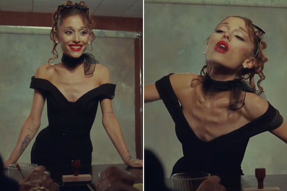 Ariana Grande’s video for her song Petal has led to a flurry of online commentary about her weight.