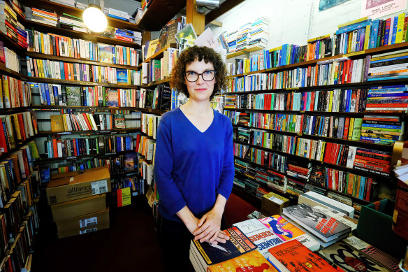 Anna MacDonald, owner of Paperback Bookshop in Bourke Street.