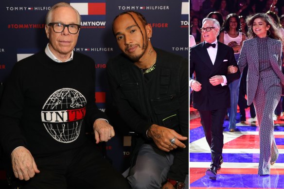 The collab king. Tommy Hilfiger has created collections with F1 racing champion Lewis Hamilton and Zendaya.