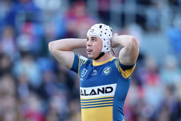 Reed Mahoney was hurt long after the Eels had banked the two competition points.