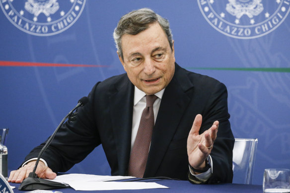 Italian Prime Minister Mario Draghi has the skills and experience to fill Merkel’s shoes, but is compromised by Italy’s struggling economy. 