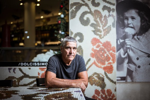 Brunetti Classico owner Fabio Angele is acutely aware of the decline in Lygon Street’s pedestrian traffic.