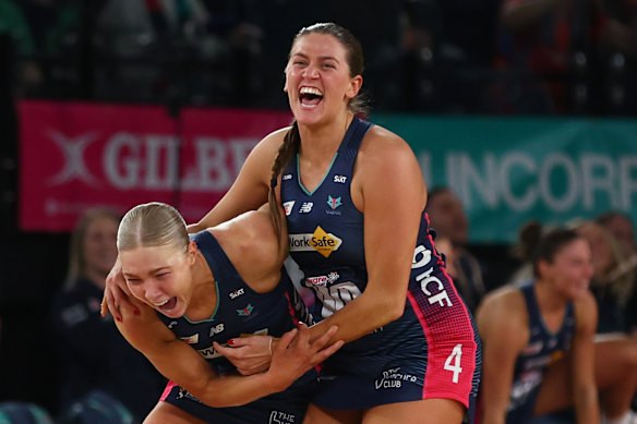 The Vixens win the Super Netball grand final 
