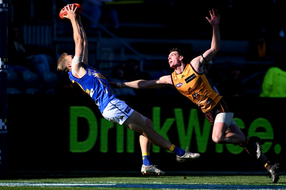 James Blanck in action against the Eagles.